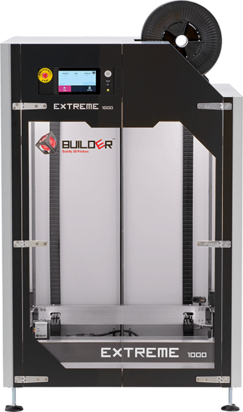 Front view of the Builder Extreme 1000 PRO 3D printer